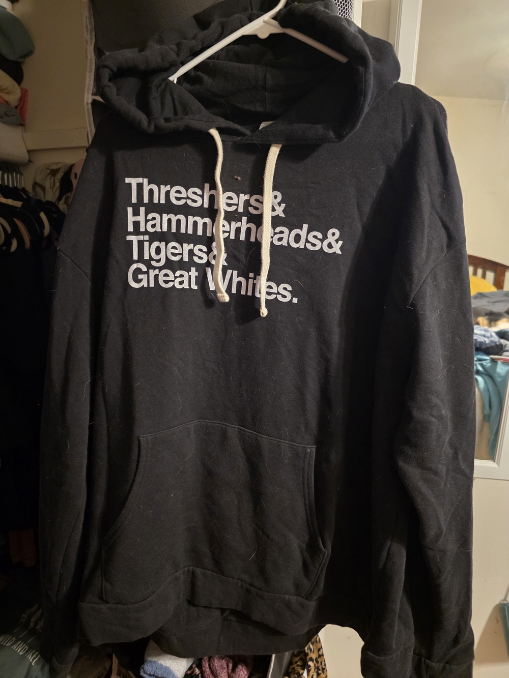 Black Graphic Hoodie Sweatshirt - Casual Pullover